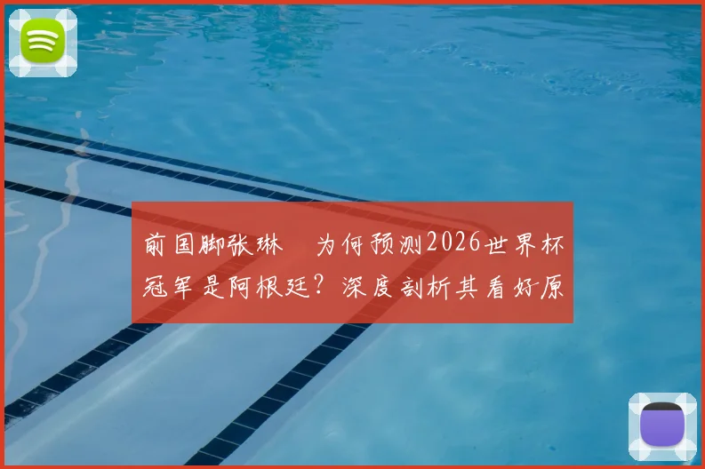 前国脚张琳芃为何预测2026世界杯冠军是阿根廷？深度剖析其看好原因与梅西情结